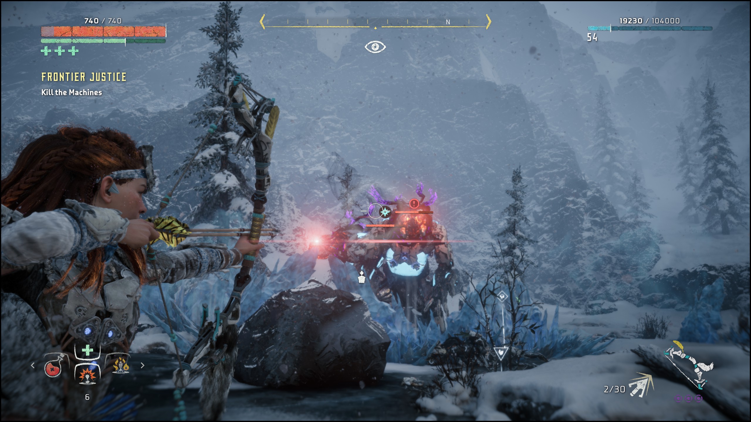 Watch 12 minutes of gameplay from Horizon Zero Dawn: The Frozen